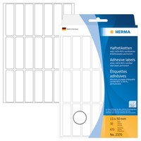 Herma 2370 Vielzwecketiketten 13X50 Mm Weiß Papier Matt Handbeschriftung 672 St.