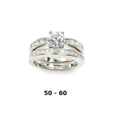 Bague Chevalière Argent 925 Rhodié Taille 58 | Diamant Cz 15mm, Marque Dolly-Bijoux