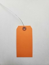 Large Size #5 Wired Tags 4 3/4" x 2 3/8" Colored Manila Shipping 100 200 300 500