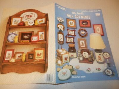 Milly Smith's Folk Art Minis Cross Stitch Leisure Arts 338 Pig Sheep Chicken NEW