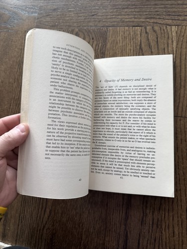 ATTENTION AND INTERPRETATION SCIENTIFIC APPROACH TO INSIGHT 1975 Paperback Bion - Imagen 5 de 8