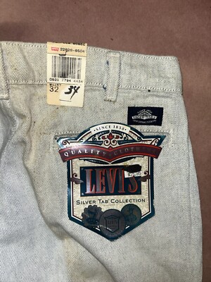Vintage 1990's Levis 828 Silver Tab Pants, Deadstock NWT, Size