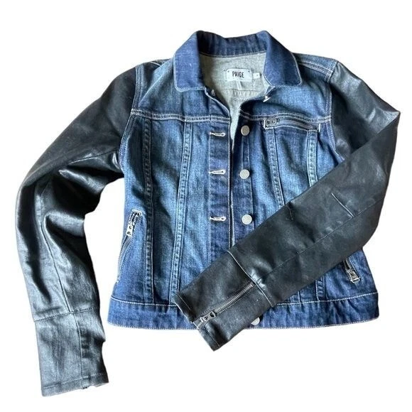 Coated denim cheap jacket womens