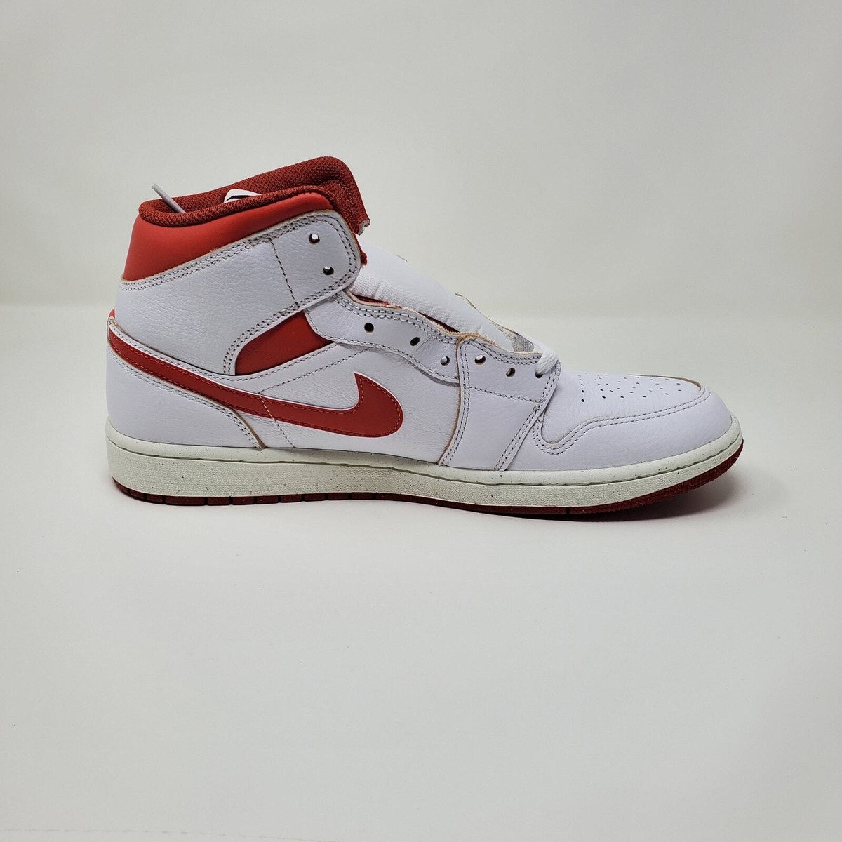 Size 11 - Air Jordan 1 SE Mid White Dune Red for sale online | eBay