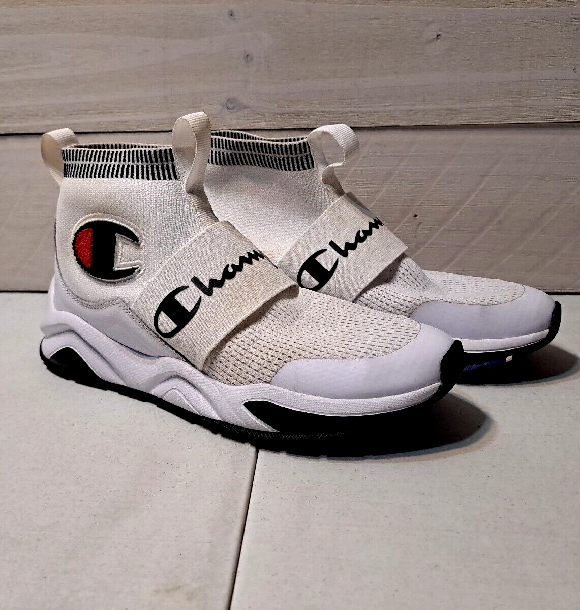 Champion men's rally pro 2025 navy & white shoes