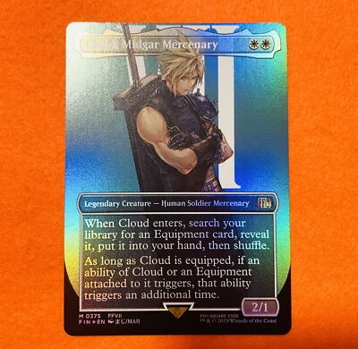 FOIL] Cloud, Midgar Mercenary Full Art MTG Final Fantasy EN