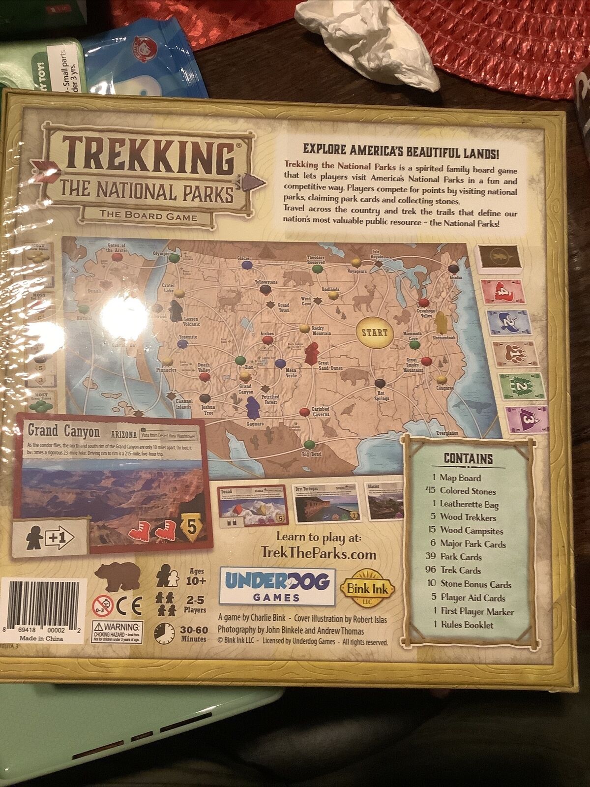 Underdog Games Trekking The National Parks - The Award-Winning Family Board  Game | Designed for National Park Lovers, Kids & Adults | Ages 10 and Up 