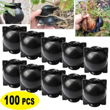 100Pcs Black Reusable High Pressure Layer Pod Boxes Plant Root Grow Graft Balls