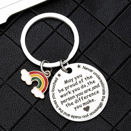 Personalised Gift Heart Keyring Birthday Gifts For Mentor Friend Sister Daughter - Picture 83 of 98