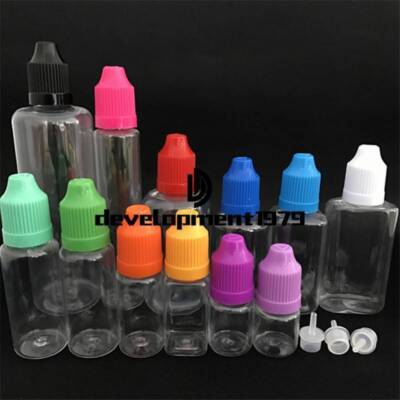 10Pcs New 30ML EMPTY PLASTIC SQUEEZABLE DROPPER BOTTLE EYE LIQUID DROPPER #T10