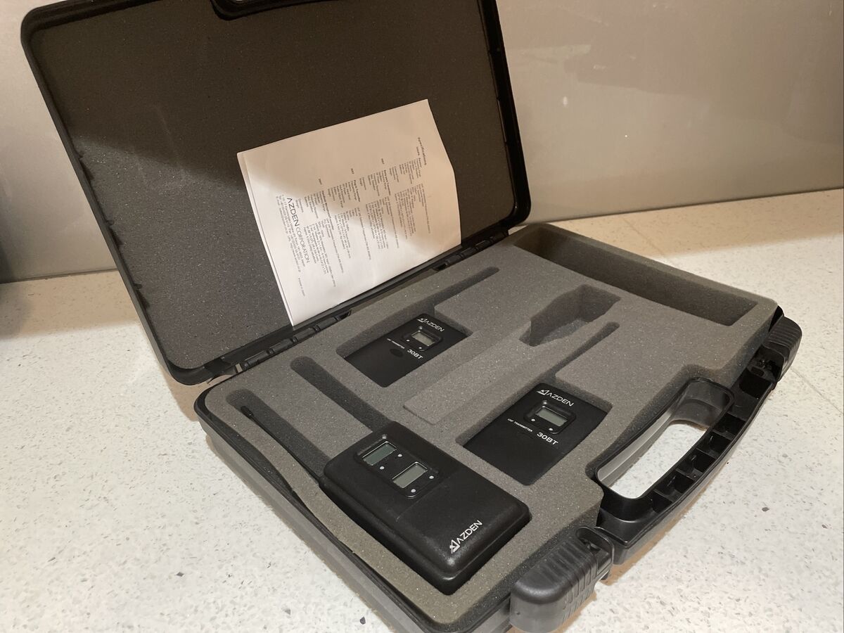 2x AZDEN 35BT UHF Body Pack Transmitter And 1 X Dual Chanel 2x AZDEN 35BT UHF Body Pack Transmitter And 1 X Dual Chanel