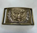 New ListingEagle Belt Plate With Applied Nickel Silver Wreath Reproduction of 1851-1874