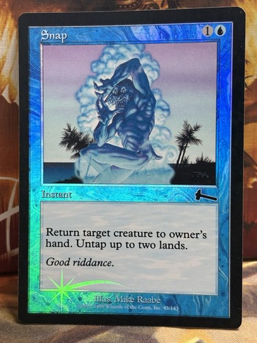 Magic The Gathering Snap Urza's Legacy Foil Card MTG