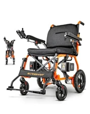 SuperHandy GoRide 2 Electric Wheelchair, Lightweight (42 lbs), Foldable