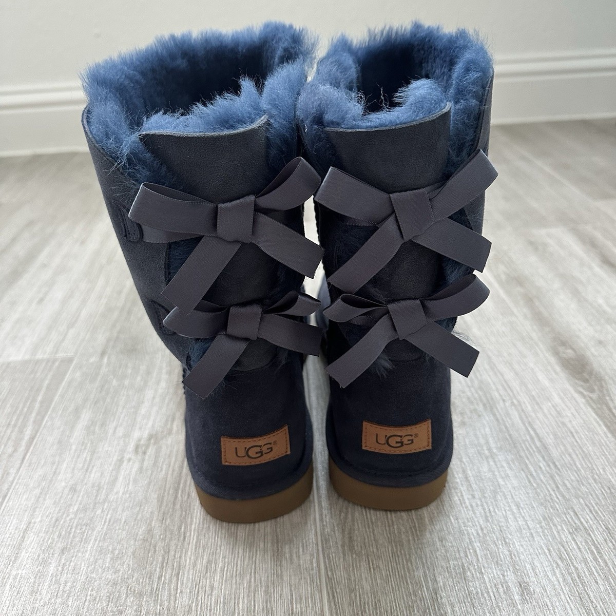 Bailey Ugg Shoes 219 UGG BAILEY BOW II WOMEN SHORT BOOTS SUEDE