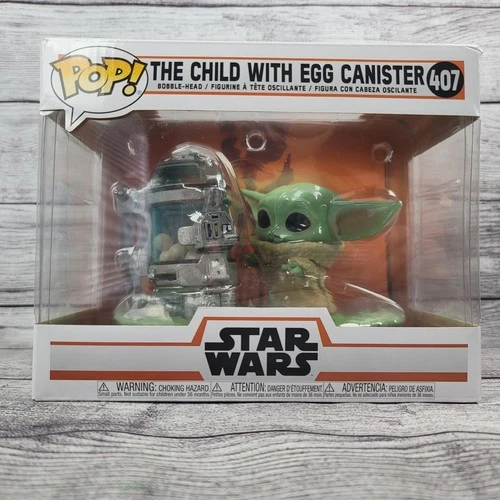 Funko Pop! 407 The Child w/ Egg Canister Star Wars Grogu Mandalorian NEW