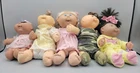 Cabbage Patch Kids Dolls Mixed Sizes/Outfits Plush Soft Body Vintage Lot of 5