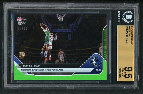 Cooper Flagg [Holo Green Foil] #GN-1 2025 Topps Generation Now card
