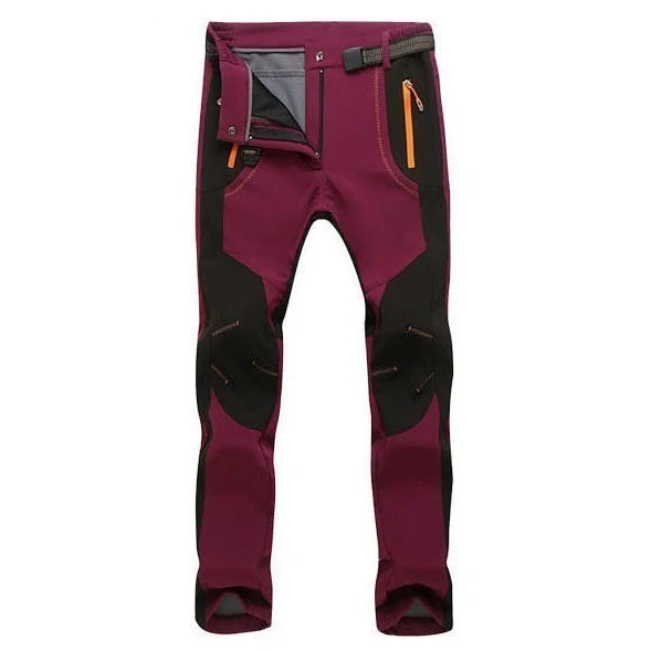 Hiking Pants Waterproof Trousers Soft Fleece Outdoor Windproof Pants New Womens - Image 3 of 4