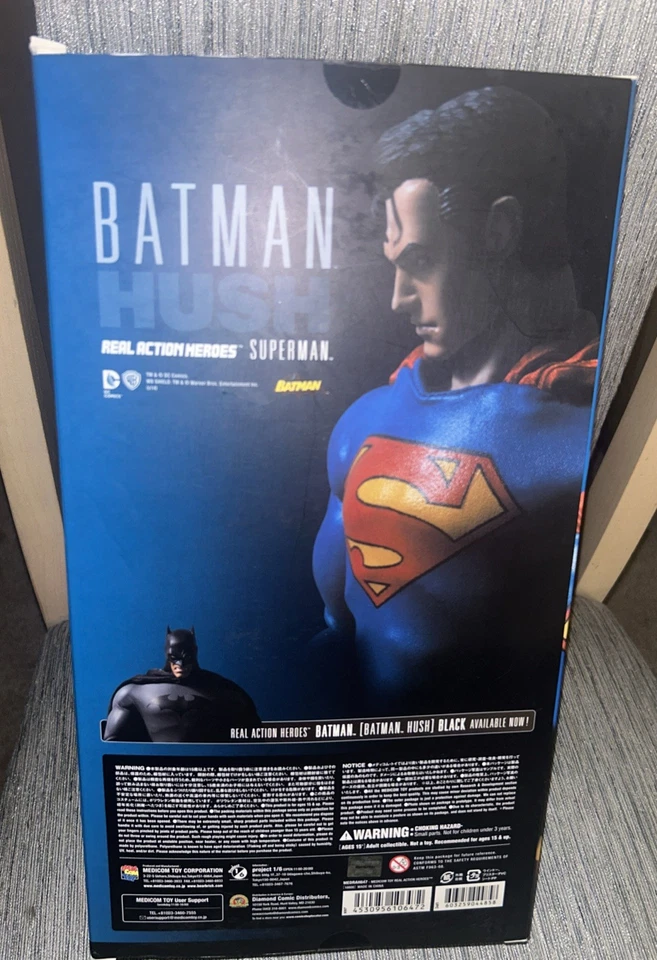 Figura de acción Medicom Toy RAH Batman Hush Superman 12 pulgadas (nueva) Foto 3 de 3