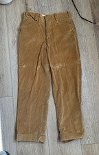 Vintage Eddie Bauer Corduroy Pants Fits 31x26 Made in USA Brown