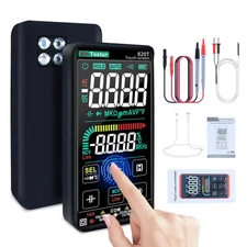 Digital Multimeter Smart Touch Screen Auto-Ranging 9999 Counts TRMS Rechargeable