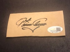 JSA Tony Armas Autographed MLB 2010 Fenway Park Foul Line Rubber 2”x4” 290