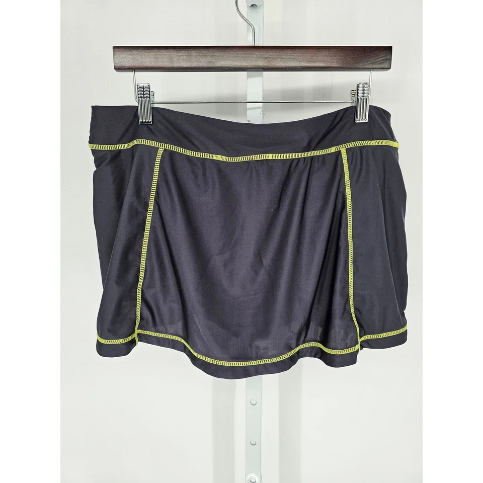 Zero Xposure Swimwear Womens Sz XL Swim Skirt Bottom Black - Image 4 of 4