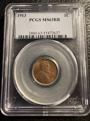 1913 PCGS 1C MS63 RB