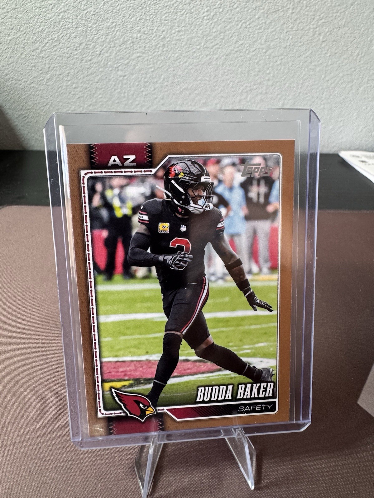 Topps 2025 Topps Budda Baker Arizona Cardinals #201 Gold Serial Numbered /2026