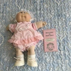 Cabbage Patch Kids Preemie 15in Girl Doll 1984 Pink Outfit w/ Birth Cert