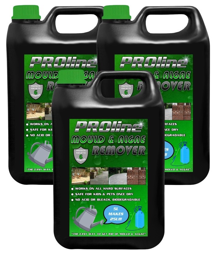 PROline Mould & Algae Remover 15L Spray & Leave 5L makes 25L Next Day Delivery