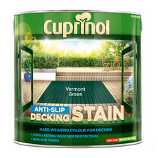Image of Exterior Decking Stain - Cuprinol Anti-Slip Decking Stain Vermont Green 2.5L
