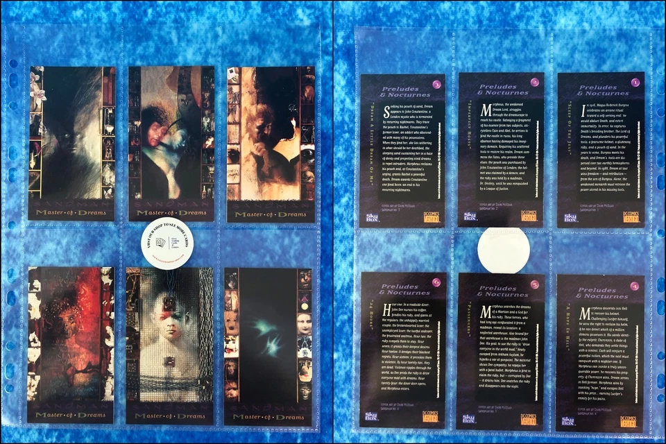 DC Vertigo: The Sandman complete Widevision trading card base set by SkyBox 1994 - Image 2 of 4