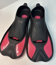 SMART Short Snorkel Blade Swim Fins Flipper Training Pink USA Size Large 9-10