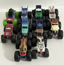 Lot of 10 MONSTER TRUCKS Assorted Styles Brands Hot Wheels Mater Cars Mixed Toys