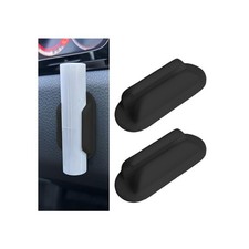 Car Lip Balm Holder, 2PCS Upright Silicone Vehicle Chapstick Mount, Automotiv...