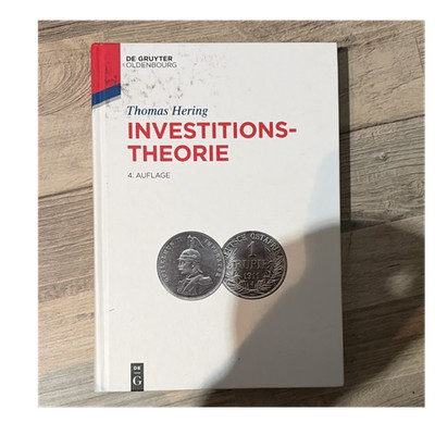 De Gruyter Oldenbourg Investitionstheorie 4. Auflage Hering Lehrbuch gebunden