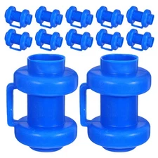  25 Pcs Plastic Trampoline Pole Covers Enclosure Caps Replacement