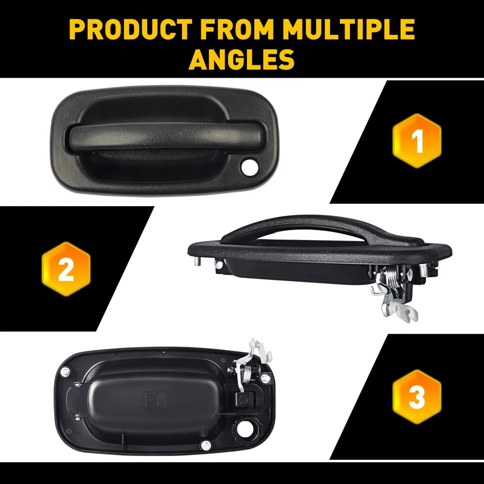 Delantero?/Trasero LH RH Exterior?Puerta?Mango?Para?1999-2013?Chevrolet?Silverado?1500 Foto 4 de 4