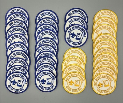 Vintage Goodwill Boy Scout Good Turn Day Patch LOT of (37) BSA badges