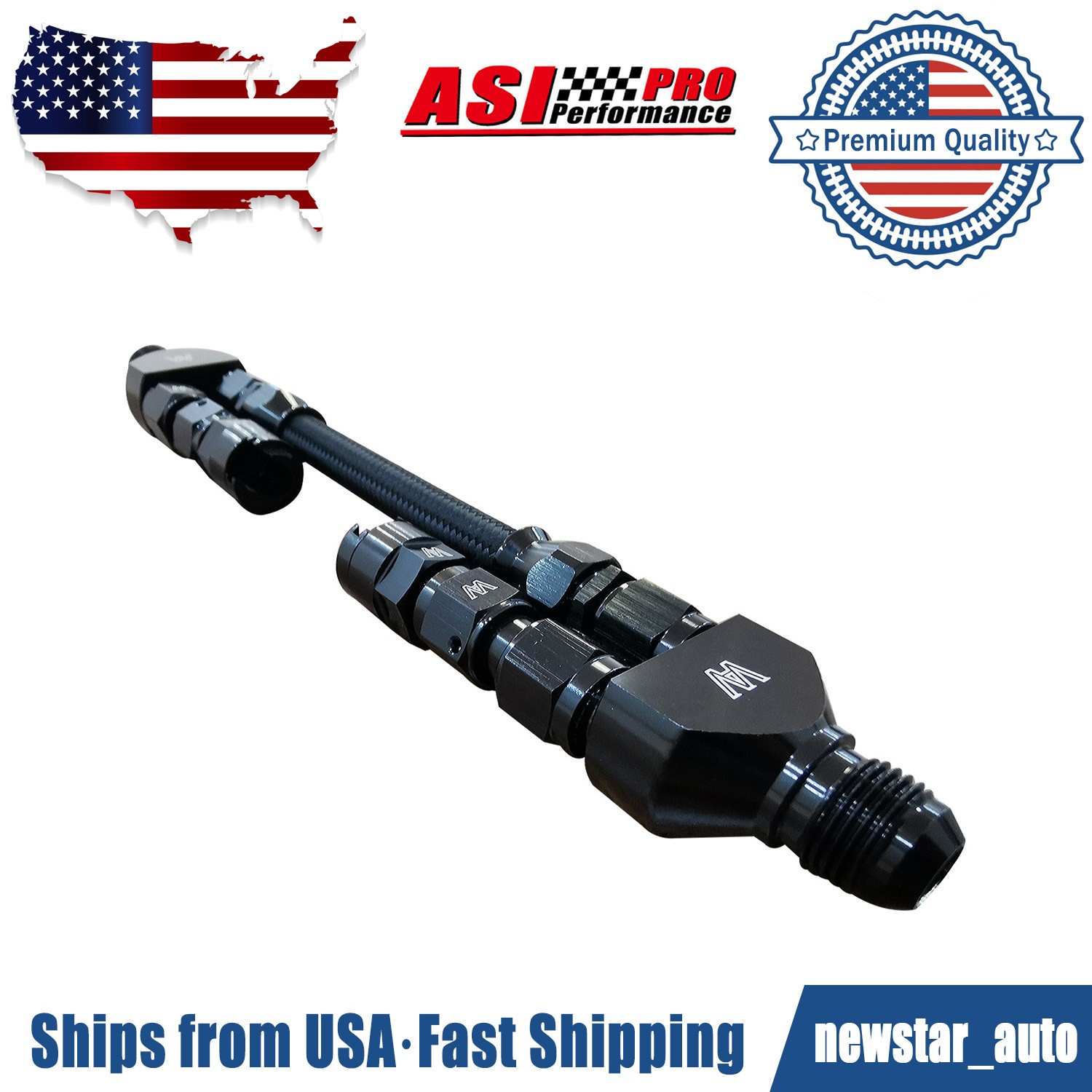 New Flex Fuel Sensor Bypass Splitter Flexfuel 10AN LS CTSV E85 Without Sensor.