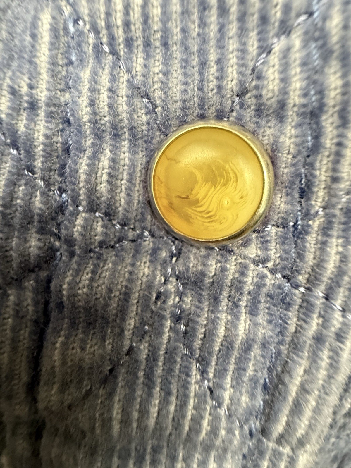 VTG Sag Harbor Sport Women Med Petite Shirt Jacket Quilted Corduroy Pearl Snaps image 6