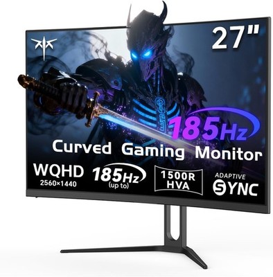 KTC H27S5 27 Zoll QHD Curved Gaming Monitor 180Hz 1ms GtG HDR10 Adaptive Sync