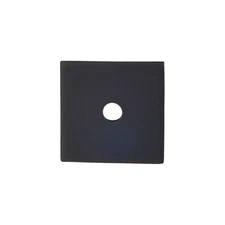 Top Knobs TK94BLK Square Backplate 1" Flat Black