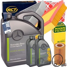 KIT FILTRO + ORIGINALE 5W30 per MERCEDES CDI CLASSE A/B W176 W246 CLA C117 GLA X156