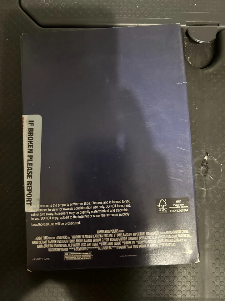 HARRY POTTER & THE DEATHLY HALLOWS PART 1 Screener RARE FYC 2-DISC DVD Promo - Image 2 of 2