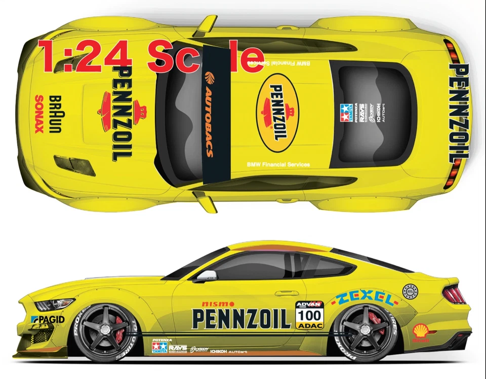 1x P E N N Racing Water Slide Decal White Toner 1/24 - 1/28 RC Model Dicast #361 - Image 4 of 4