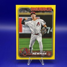 2024 Topps Update Series Kevin Newman Yellow Parallel #US204 Diamondbacks