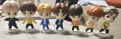 BTS Collectible Figures Set of 7 Plastic Display